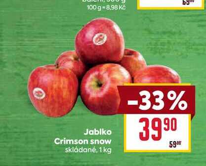 Jablko Crimson snow skládané, 1 kg 