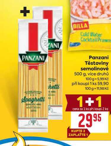 Panzani Těstoviny semolinové 500 g