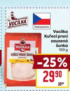 Vocilka Kuřecí prsní zauzená šunka 100 g 