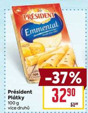Président Plátky 100g