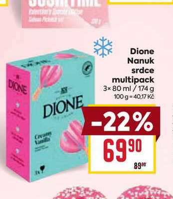 Dione Nanuk srdce multipack 3x 80 ml/174 g 