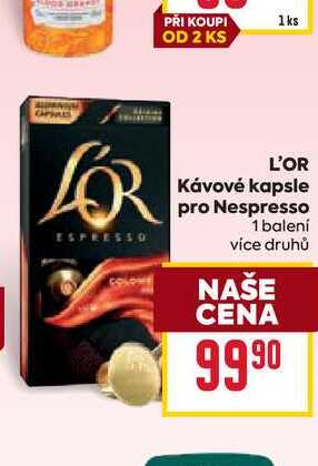 L'OR Kávové kapsle pro Nespresso 1 balení