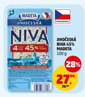 JIHOČESKÁ NIVA 45% MADETA, 100 g