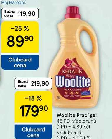 Woolite Prací gel, 45 PD, více druhů  