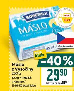 Máslo z Vysočiny 250 g 