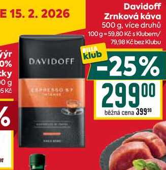 Davidoff Zrnková káva 500 g