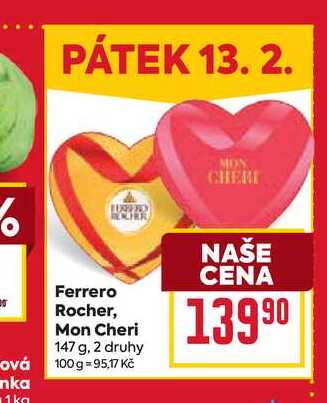Ferrero Rocher, Mon Cheri 147 g