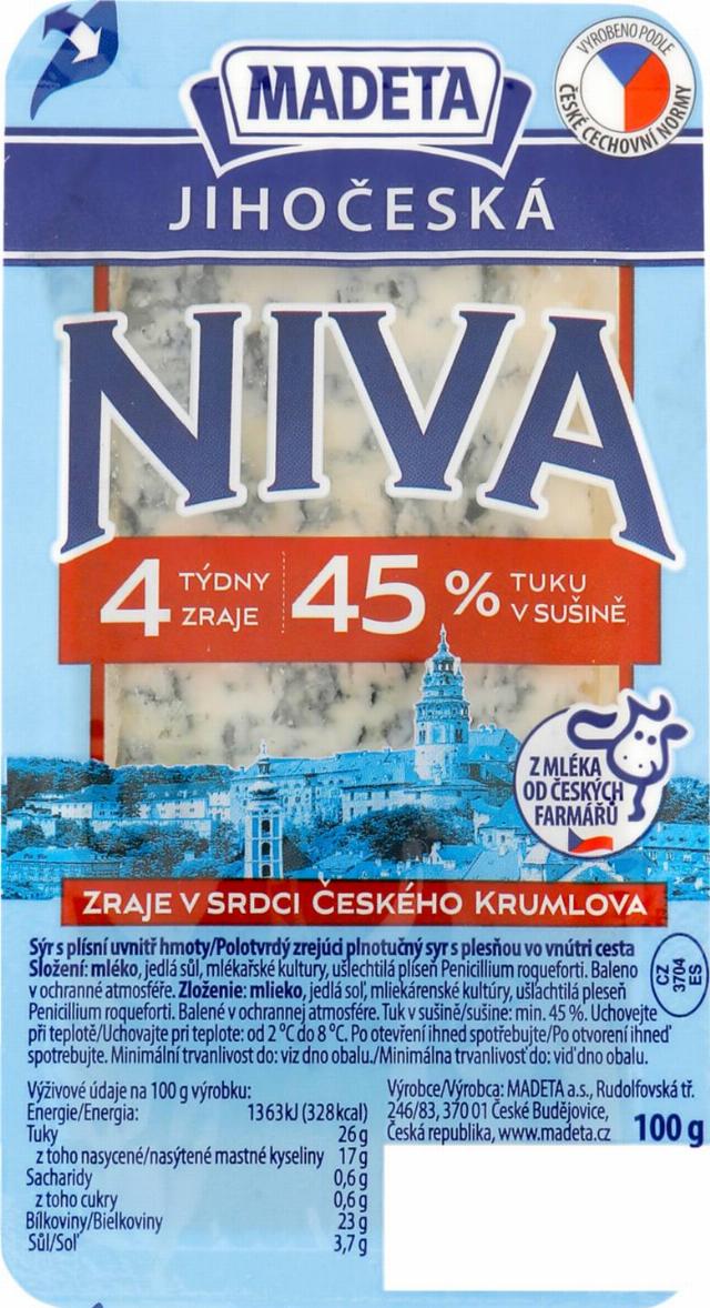 MADETA Jihočeská niva 45 % tuku