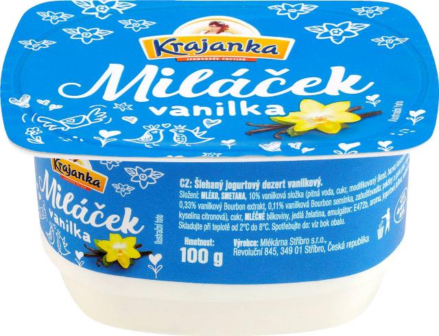 Krajanka Miláček Šlehaný dezert různé druhy