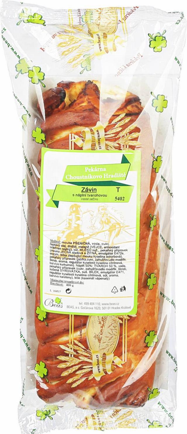 Závin tvarohový balený