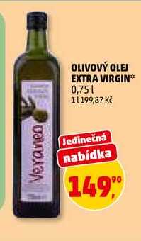 OLIVOVÝ OLEJ EXTRA VIRGIN, 0,75 l