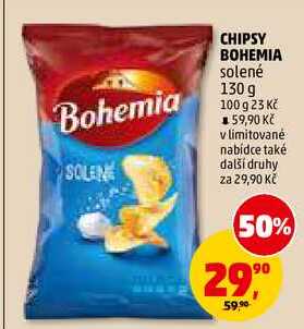 CHIPSY BOHEMIA solené, 130 g
