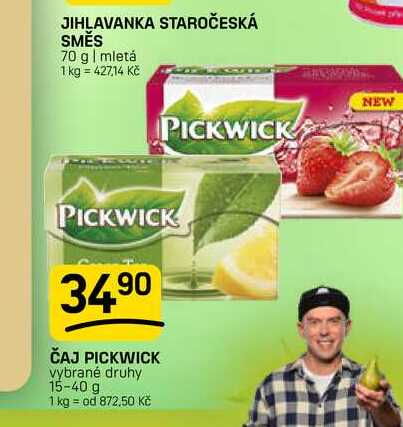 ČAJ PICKWICK vybrané druhy 15-40 g 
