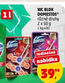 WC BLOK DOMESTOS, 2x50 g 