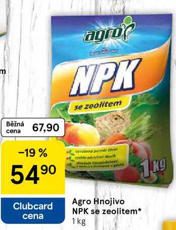 Agro Hnojivo NPK se zeolitem, 1 kg  
