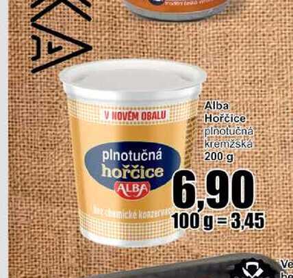 Alba Hořčice plnotučná kremžská 200 g
