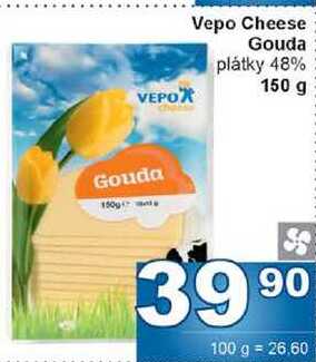 Vepo Cheese Gouda plátky 48% 150 g