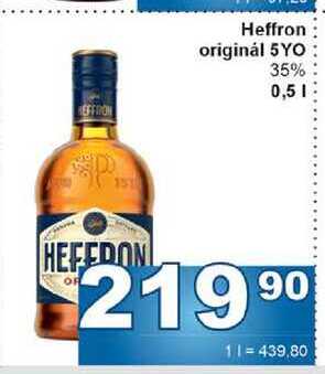 Heffron originál 5YO 35% 0,5l