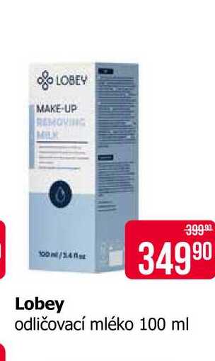 Lobey odličovací mléko 100 ml 