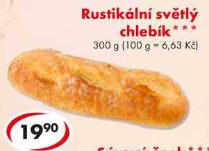 Rustikální světlý chlebík, 300 g