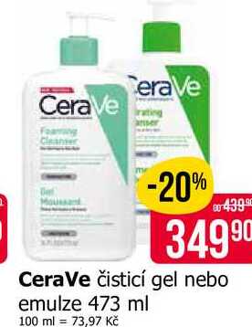 CeraVe čisticí gel nebo emulze 473 ml 
