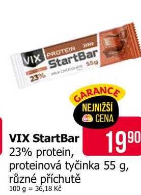VIX StartBar 23%PROTEIN proteinová tyčinka 55 g, různé příchutě 