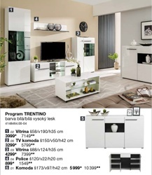 Program TRENTINO - 1 Vítrína