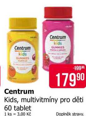 Centrum Kids, multivitmíny pro děti 60 tablet 