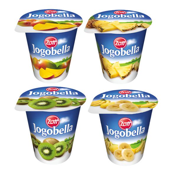 Zott Jogobella Exotic Mix příchutí (Ananas, Banán, Mango, Kiwi), 1ks