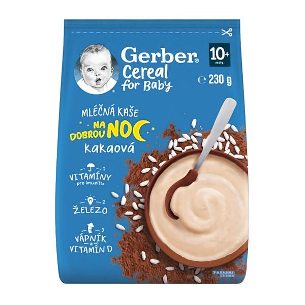 Gerber Cereal mléčná kaše kakaová Dobrou noc