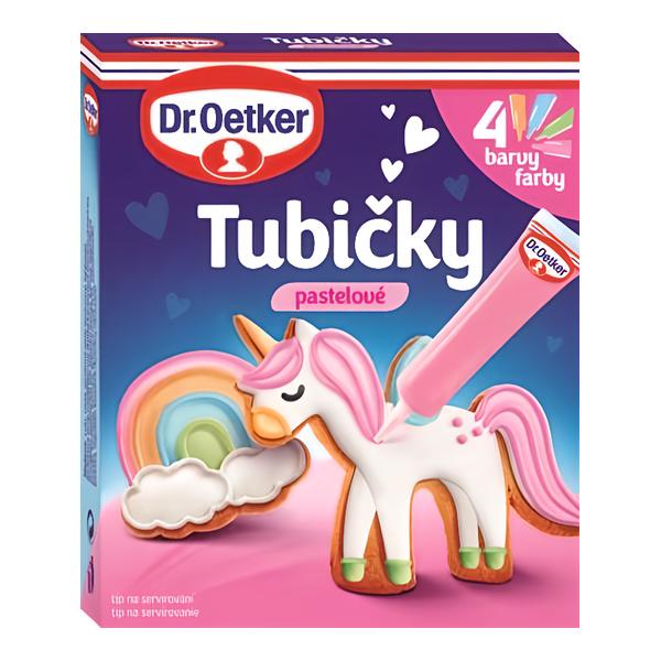 Dr. Oetker Tubičky pastelové 4 barvy