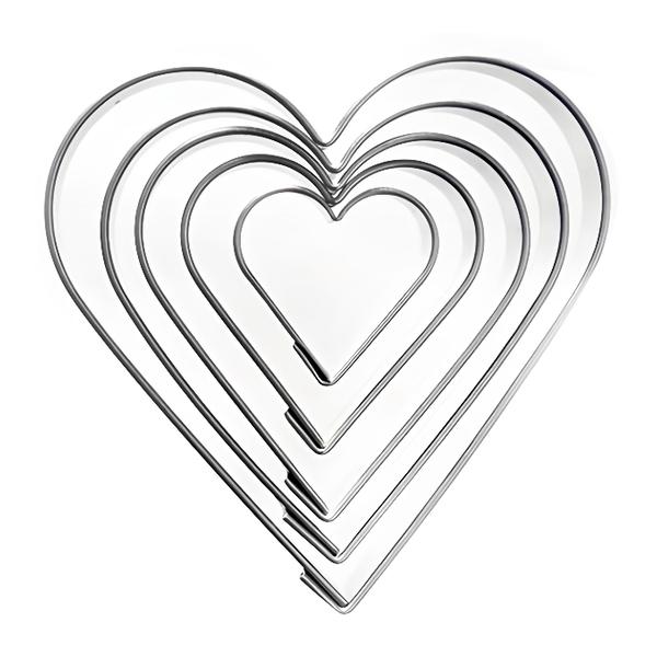 ORION Vykrajovačka nerez SRDCE 5 ks