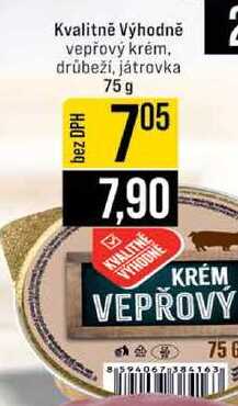 Kvalitně Výhodně vepřový krém, drůbeží, játrovka 75g 