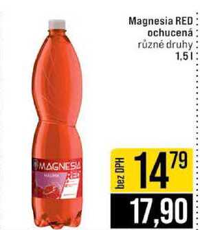 Magnesia RED ochucená různé druhy 1.5l
