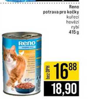Reno potrava pro kočky kuřecí hovězí rybí 415 g 