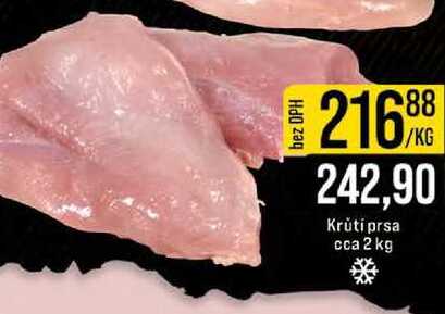 Krůtí prsa cca 2 kg 1kg