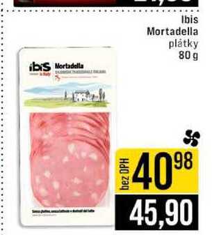 ibis Mortadella plátky 80 g 