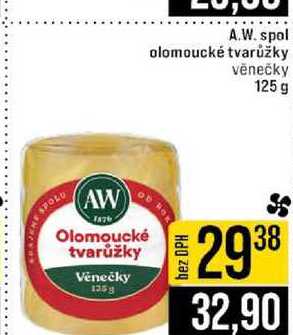 AW Olomoucké tvarůžky Věnečky 135 g
