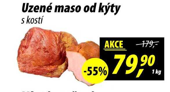 Uzené maso od kýty s kostí, 1 Kg