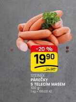 PÁREČKY S TELECÍM MASEM 100g 