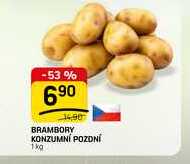 BRAMBORY KONZUMNI POZDNÍ 1kg 