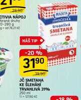 JČ SMETANA KE ŠLEHÁNÍ TRVANLIVÁ 31% 260 ml