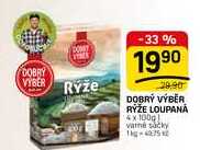 DOBRÝ VÝBĚR RÝŽE LOUPANÁ 4x100g