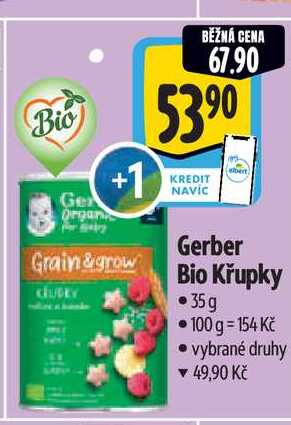   Gerber Bio Křupky  35 g 