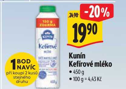 Kunín Kefírové mléko 450 g