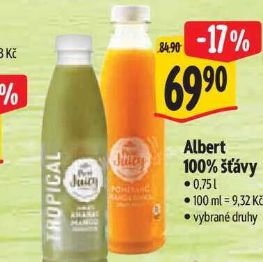  Albert 100% šťávy 0,751  