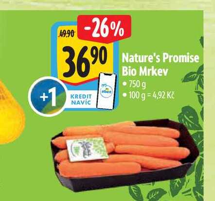   Nature's Promise Bio Mrkev 750 g 