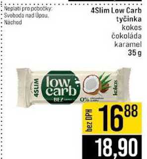 4Slim Low Carb tyčinka kokos čokoláda karamel 35 g