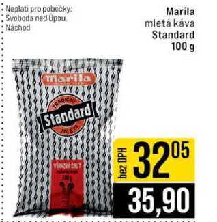 Marila mletá káva Standard 100 g