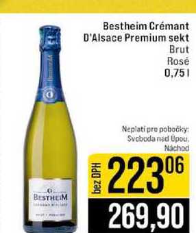 Bestheim Crémant D'Alsace Premium sekt Brut Rosé 0,75l